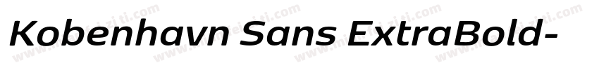 Kobenhavn Sans ExtraBold字体转换